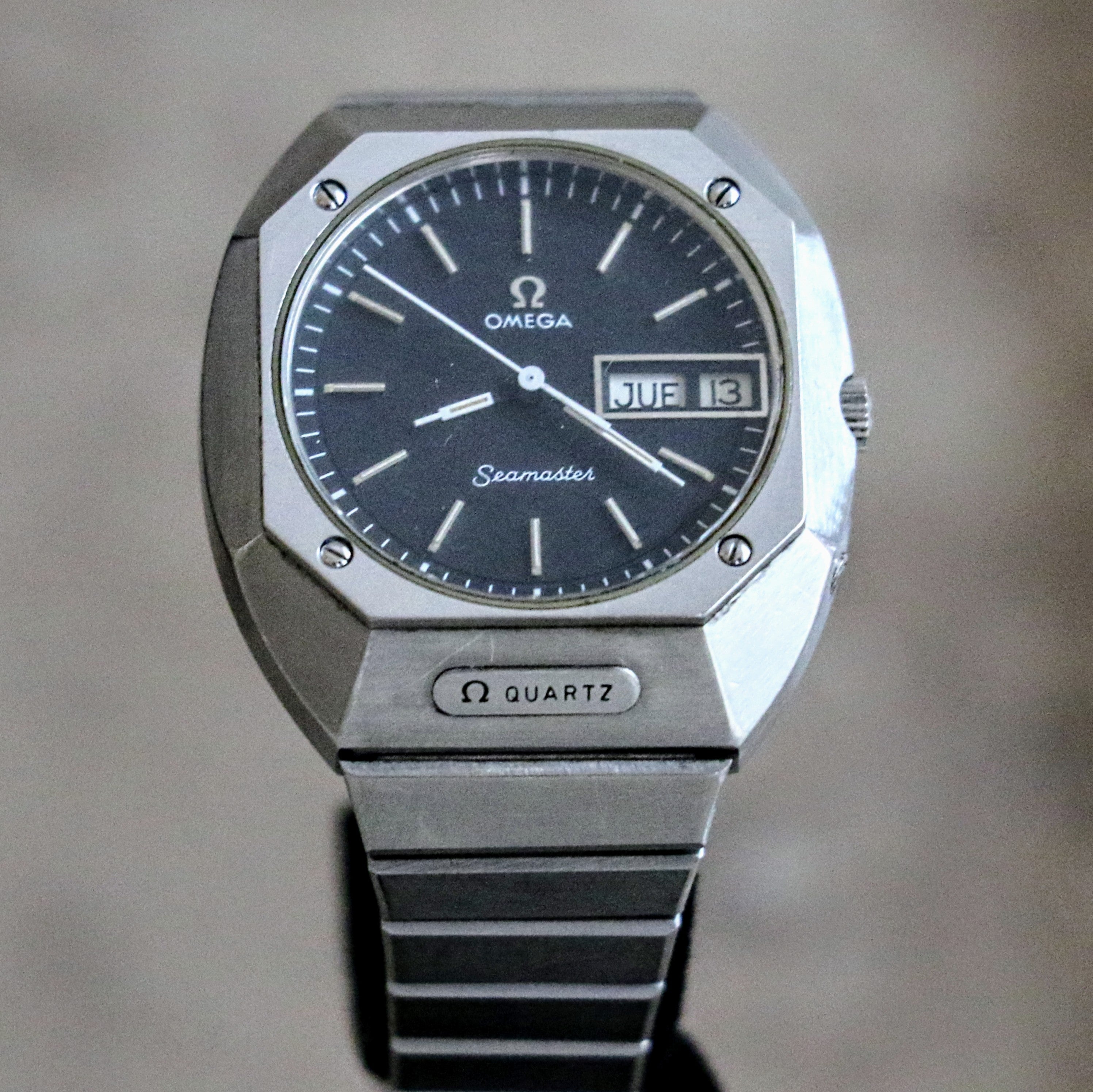 1975 OMEGA Seamaster Mariner Wristwatch Cal. 1310 Swiss Quartz Watch Ref. ST 396.0840