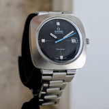 OMEGA Dynamic Geneve Automatic Watch Date & Blue Hand - Cushion 39mm Wristwatch