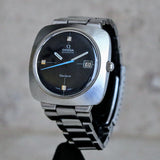 OMEGA Dynamic Geneve Automatic Watch Date & Blue Hand - Cushion 39mm Wristwatch