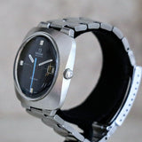 OMEGA Dynamic Geneve Automatic Watch Date & Blue Hand - Cushion 39mm Wristwatch