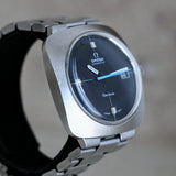 OMEGA Dynamic Geneve Automatic Watch Date & Blue Hand - Cushion 39mm Wristwatch