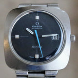 OMEGA Dynamic Geneve Automatic Watch Date & Blue Hand - Cushion 39mm Wristwatch