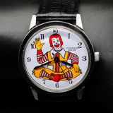 Vintage Le Jour Time Ronald McDonald Character Wristwatch Swiss 17 Jewels Watch