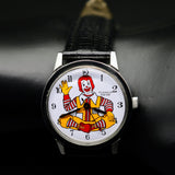 Vintage Le Jour Time Ronald McDonald Character Wristwatch Swiss 17 Jewels Watch