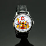 Vintage Le Jour Time Ronald McDonald Character Wristwatch Swiss 17 Jewels Watch
