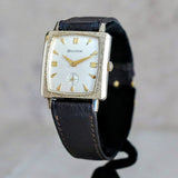 1963 BULOVA Senator “G” Watch Stunning Case Design 17 Jewels Wristwatch