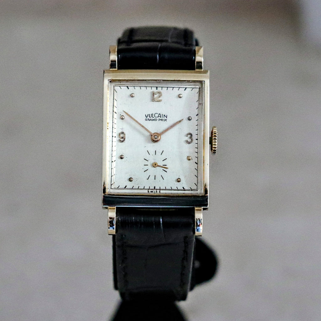 Vintage VULCAIN Wristwatch Swiss Stroboscopic Movement Caliber 708 17 ...