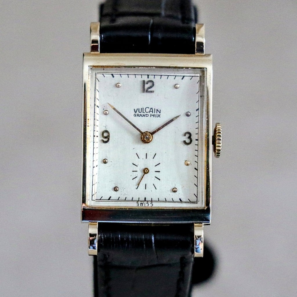 Vintage VULCAIN Wristwatch Swiss Stroboscopic Movement Caliber 708 17 ...