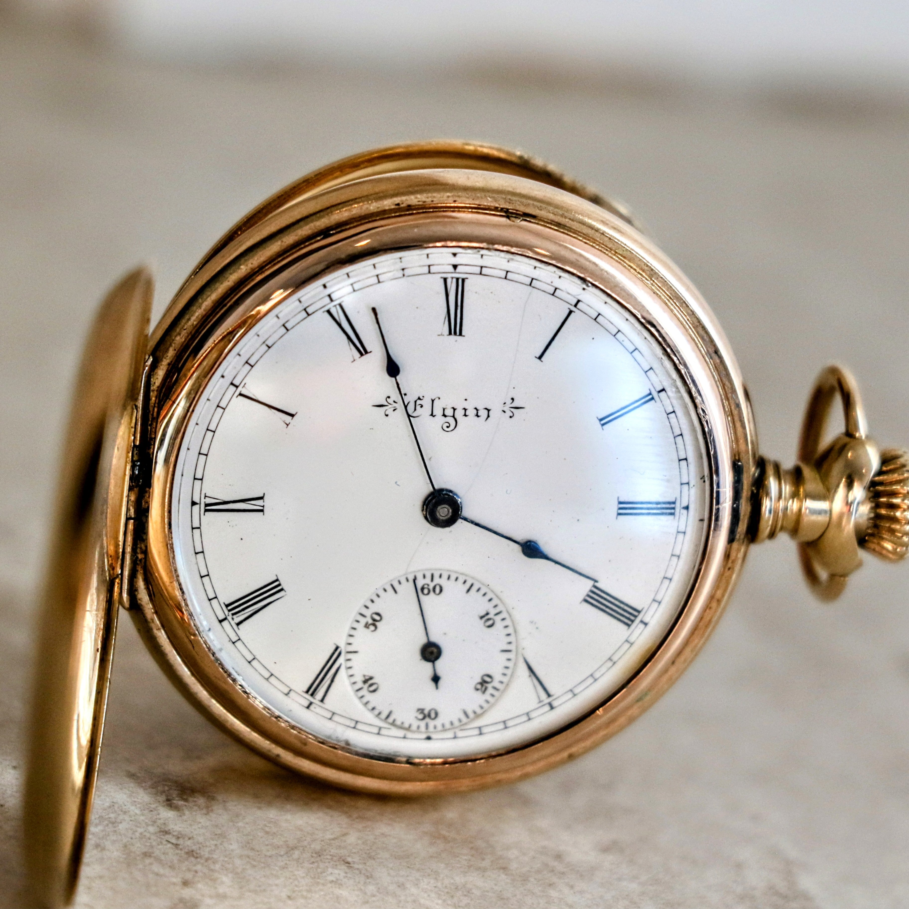 1901 ELGIN Pocket Watch Diamond 14K Solid Gold Model Grade 216 Size –  SECOND HAND HOROLOGY