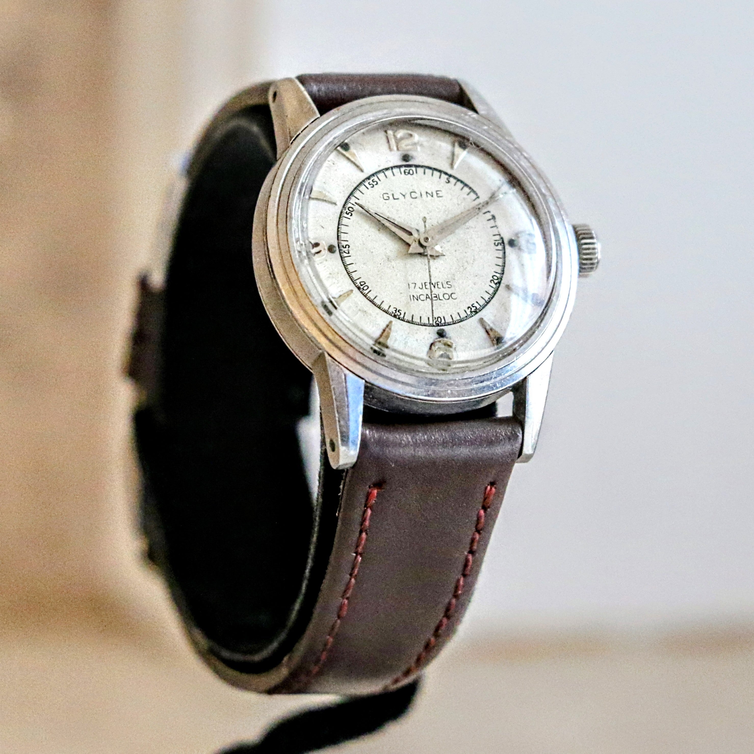 Doctors Stylewatch Vintage GLYCINE Doctors Watch Style 17 Jewels FELSA 465 Swiss Made Wri ...