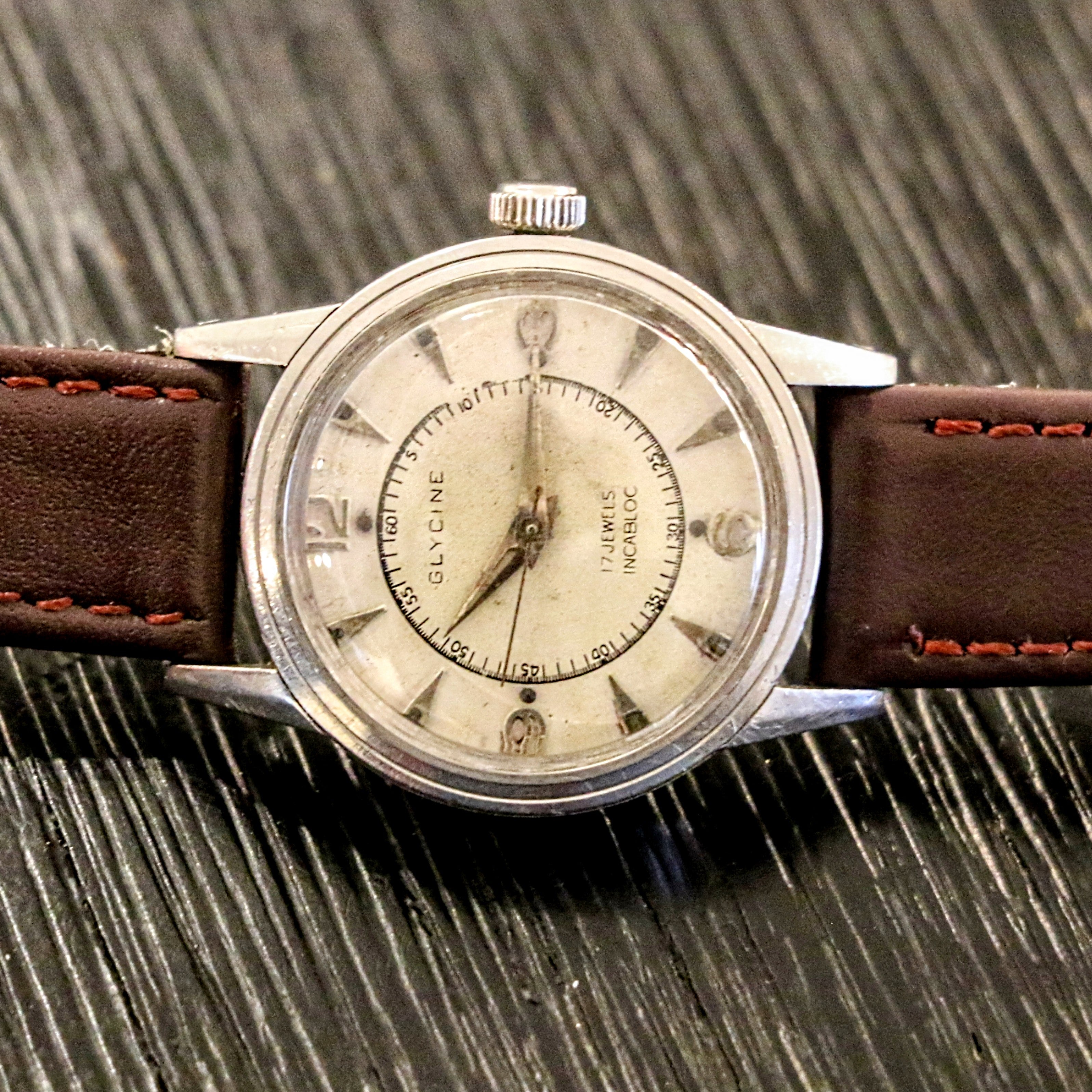 Doctors Stylewatch Vintage GLYCINE Doctors Watch Style 17 Jewels FELSA 465 Swiss Made Wri ...