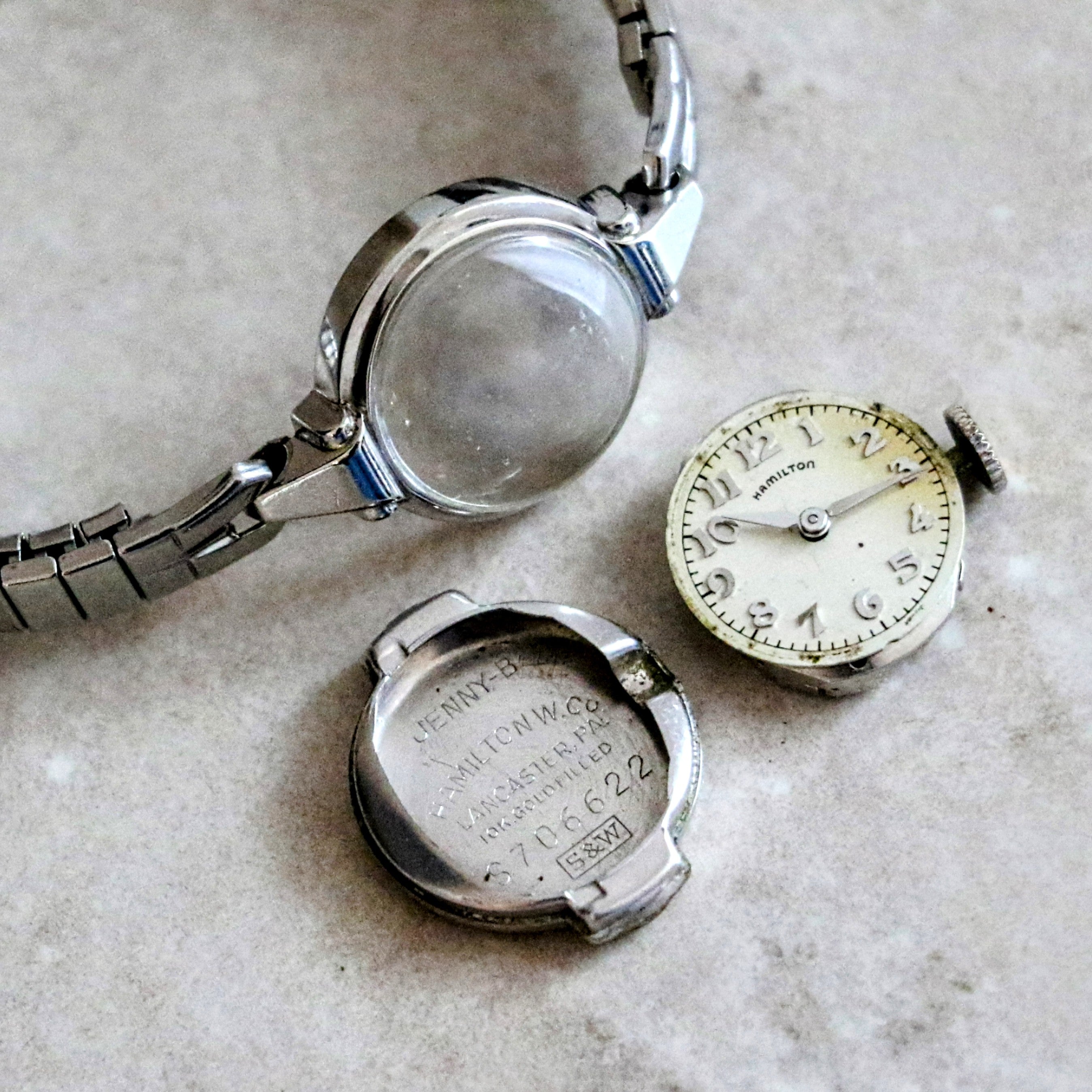 1955 HAMILTON JENNY-B Ladies Watch Grade 757 22 Jewels USA Made Wristwatch