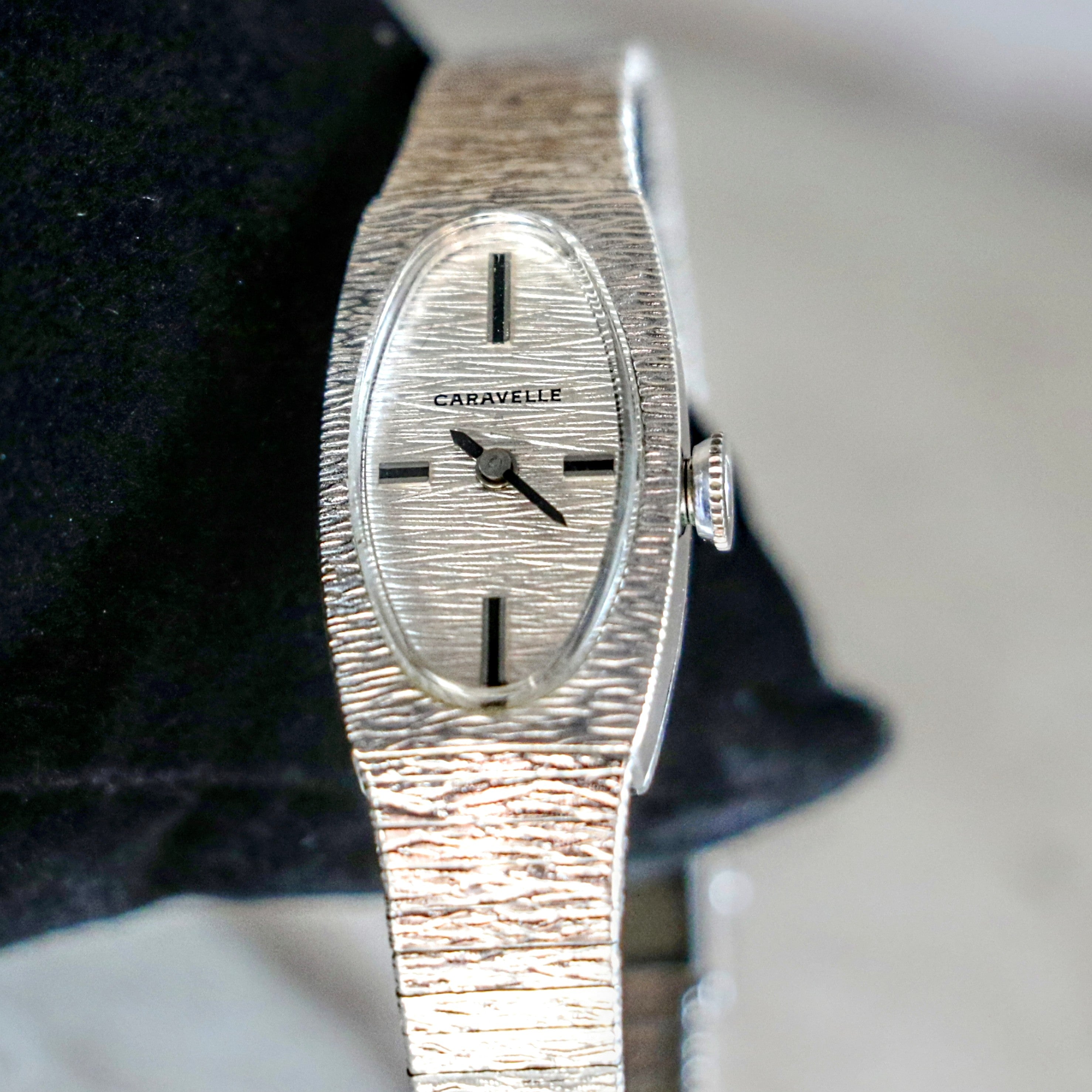 Caravelle 10k rgp bezel stainless steel back hotsell