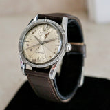 1966 BULOVA Model 511133 "White" Automatic Watch Case Design 17 Jewels Wristwatch