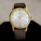 Classic TIMEX Watch Shock Resistant Manual Wind 32mm Vintage Wristwatch