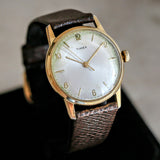 Classic TIMEX Watch Shock Resistant Manual Wind 32mm Vintage Wristwatch