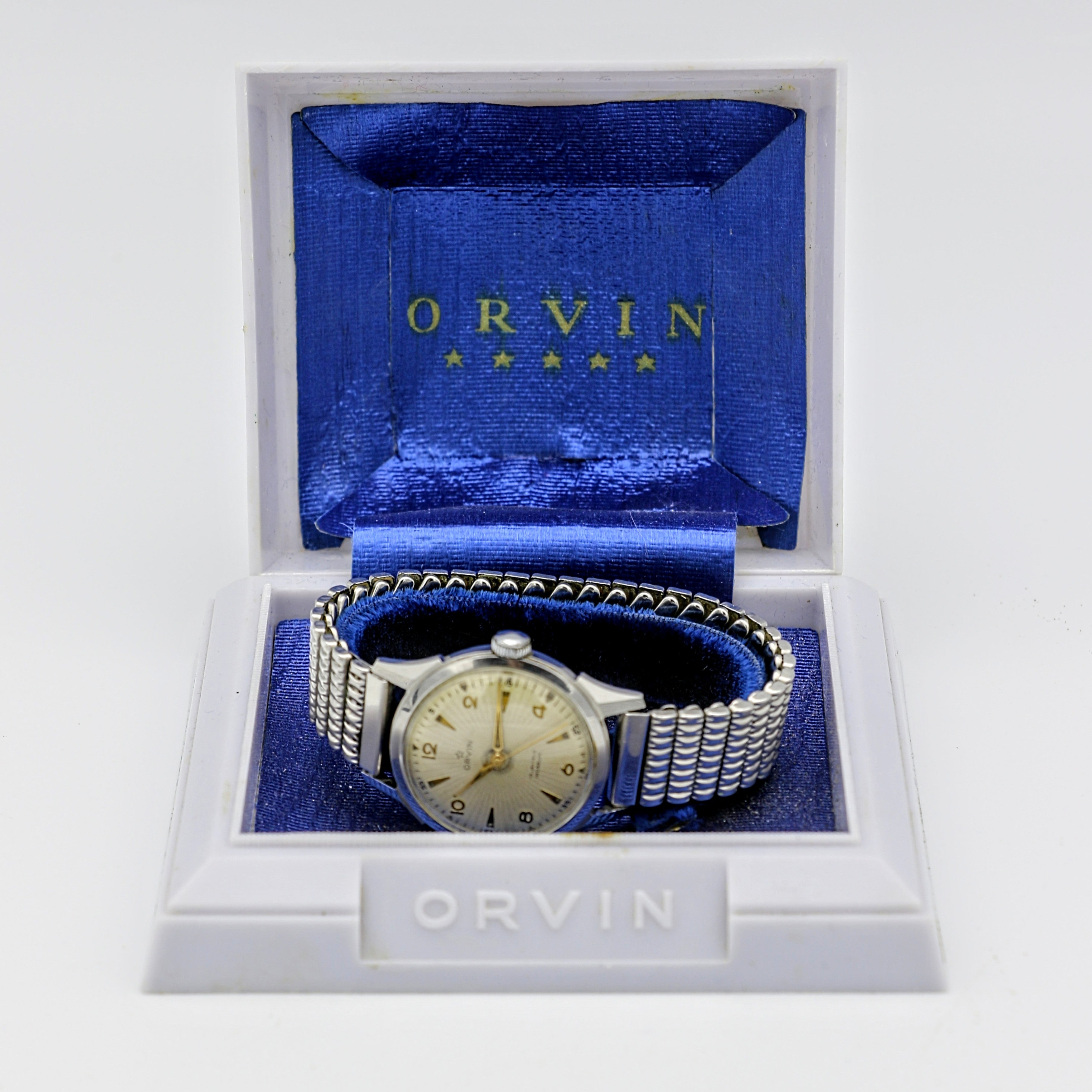Orvin ORVIN Incabloc Watch 17 Jewels 32mm France Made Wristwatch Original Bo ...