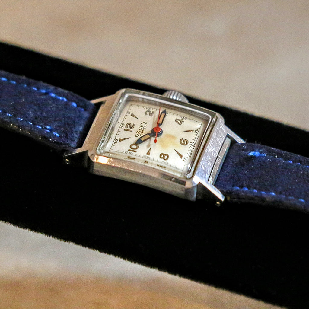 Montre Bracelet Vintage Gruen Veri-Thin 15 Bijoux – Suisse – Pour Femme – à Réparer