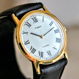 1979 TIMEX Watch Roman Numerals 17 Jewels Manual Wind 33mm Wristwatch
