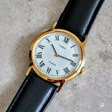 1979 TIMEX Watch Roman Numerals 17 Jewels Manual Wind 33mm Wristwatch
