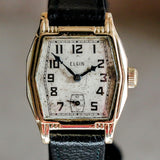 1932 ELGIN Art Deco Wristwatch Grade 487 17 Jewels Vintage U.S.A. Made Watch