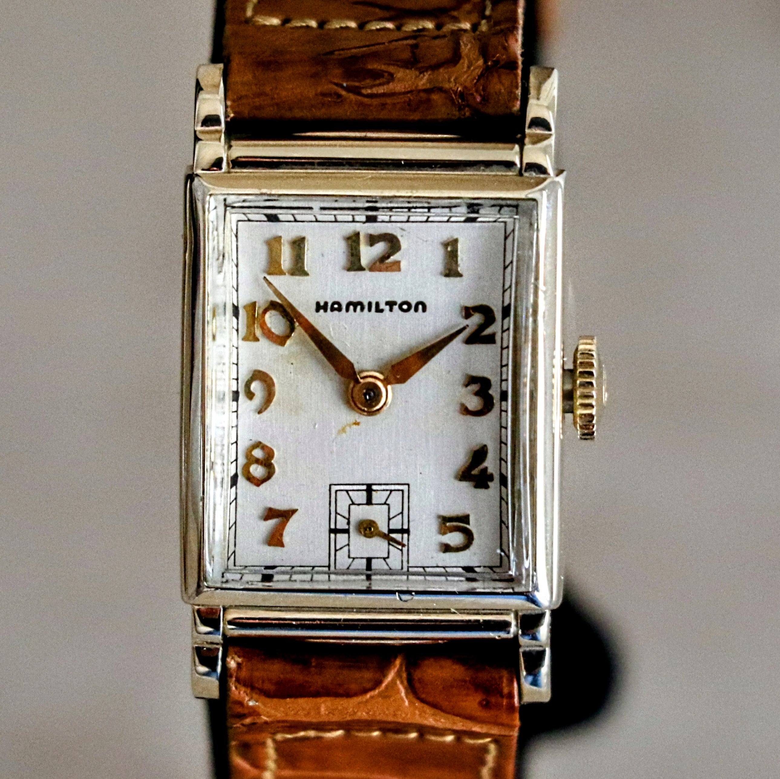 HAMILTON 1948 Eaton Watch Cal. 980 17 Jewels U.S.A. Made Wristwatch ...