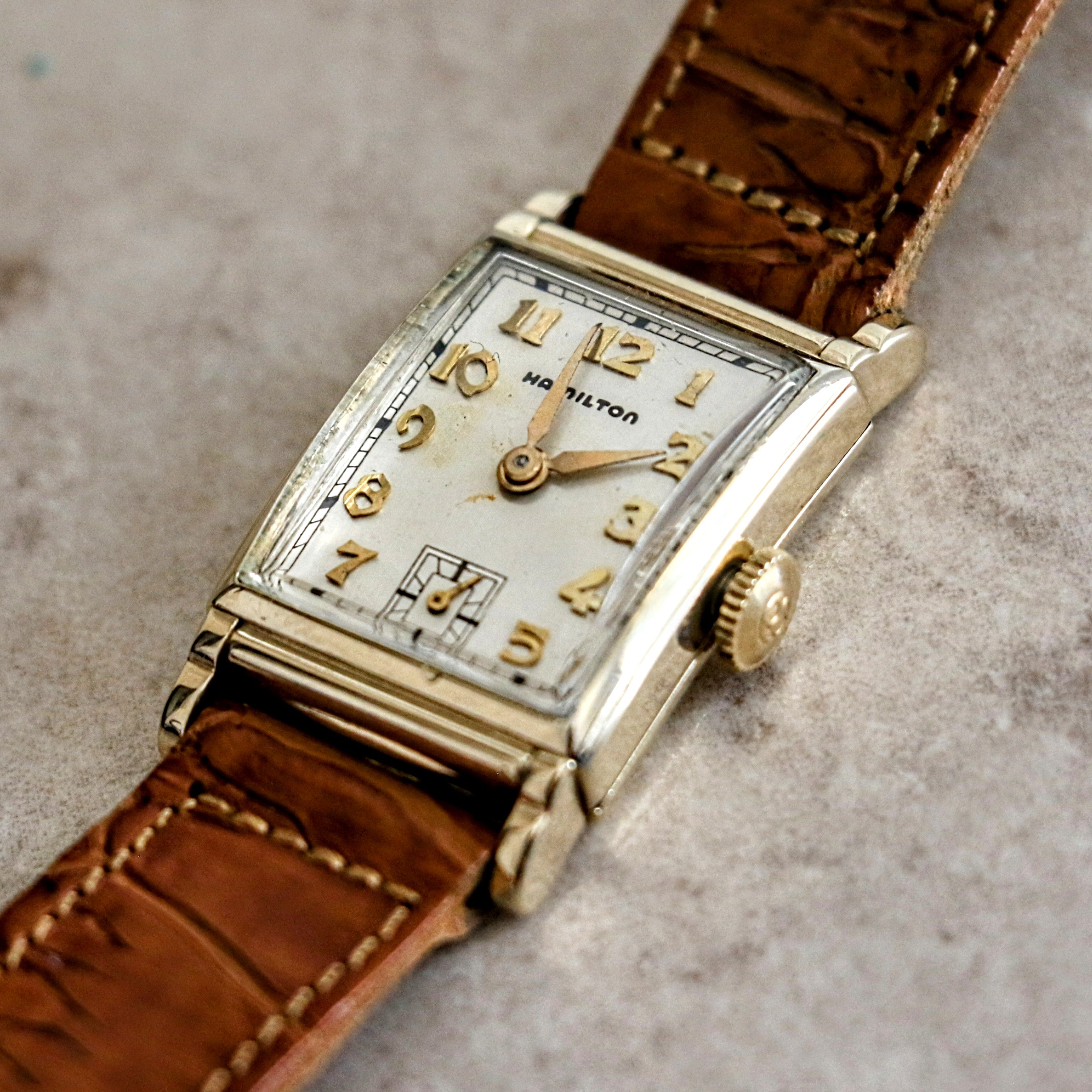 HAMILTON 1948 Eaton Watch Cal. 980 17 Jewels U.S.A. Made Wristwatch ...