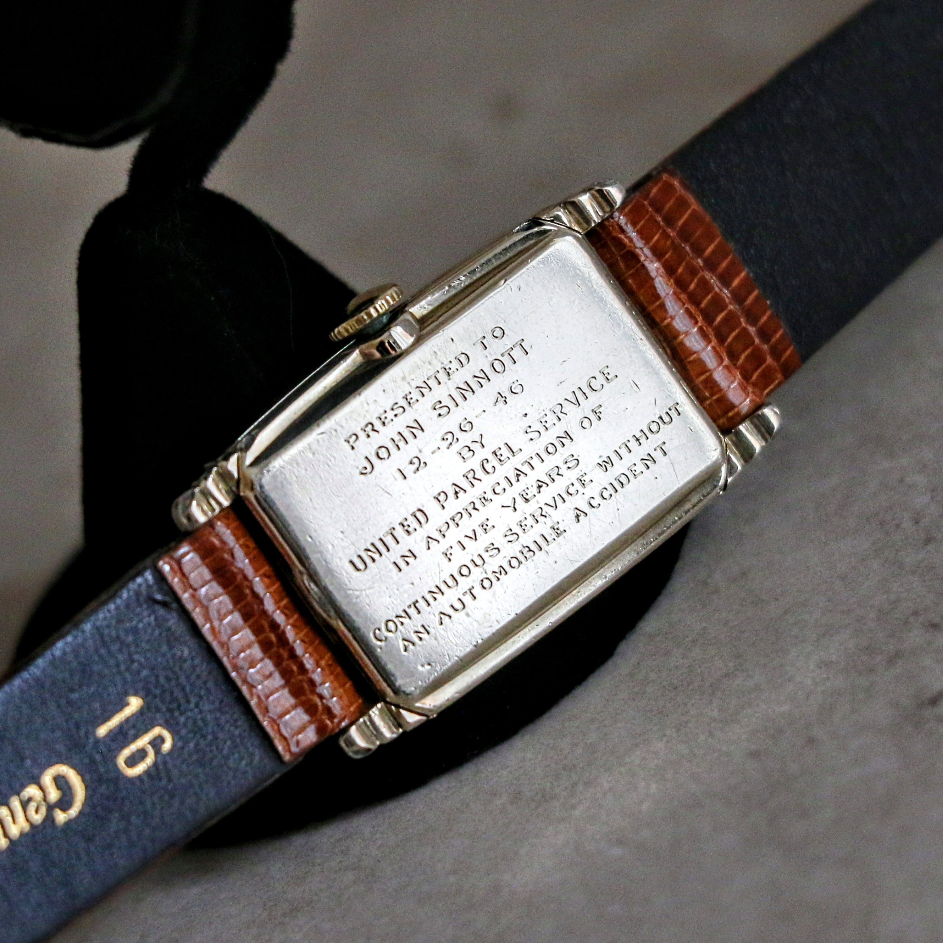 1946 HAMILTON Myron Wristwatch 10K Yellow G.F. Wristwatch U.S.A. Grade 980 Watch