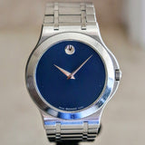 MOVADO Museum Wristwatch Blue Dial Swiss Quartz Watch
