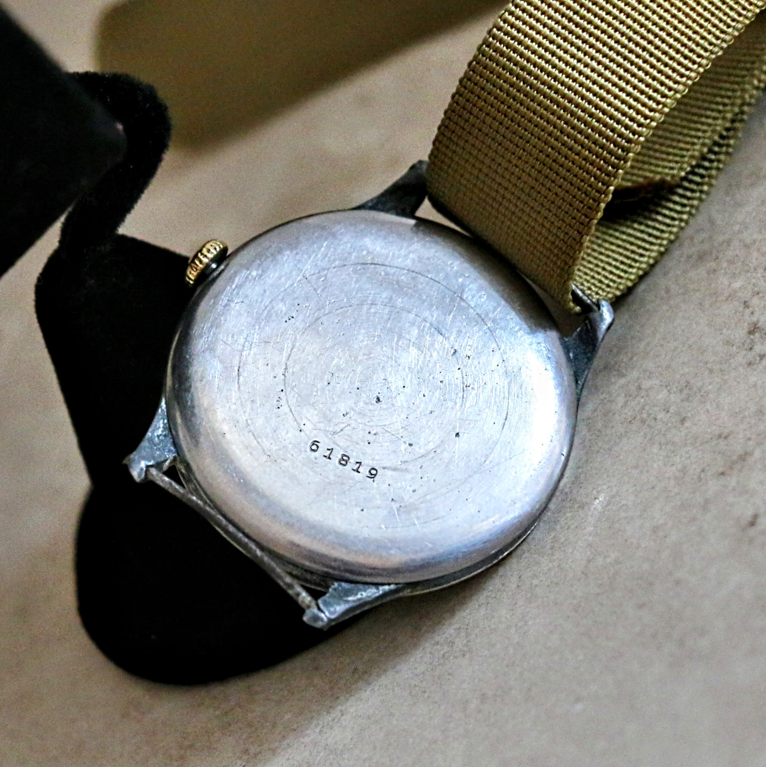 GLYCINE Bienne – Geneve Military Pilot Wristwatch 37mm Black Dial Watch