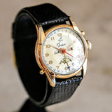 1940s TINKER Triple Calendar Moon Phase Wristwatch Cal. VALJOUX 89 Watch