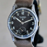 1939 UNIVERSAL GENEVE Royal Dutch Army WWII Wristwatch Military Issue 31250 Watch