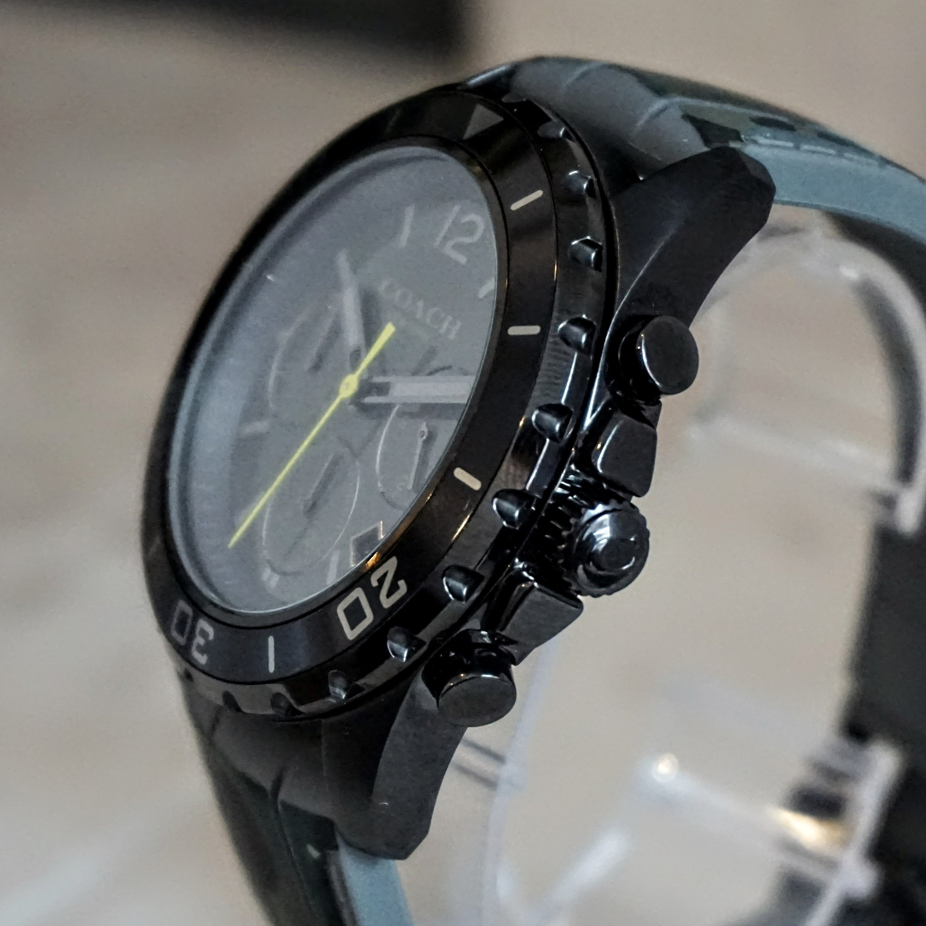 COACH Kent Camo Wristwatch Style No. C7347 Chronograph & Date Watch - Orig. Strap!