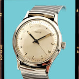 1950's ELGIN Pie Pan Dial 19 Jewels U.S.A.