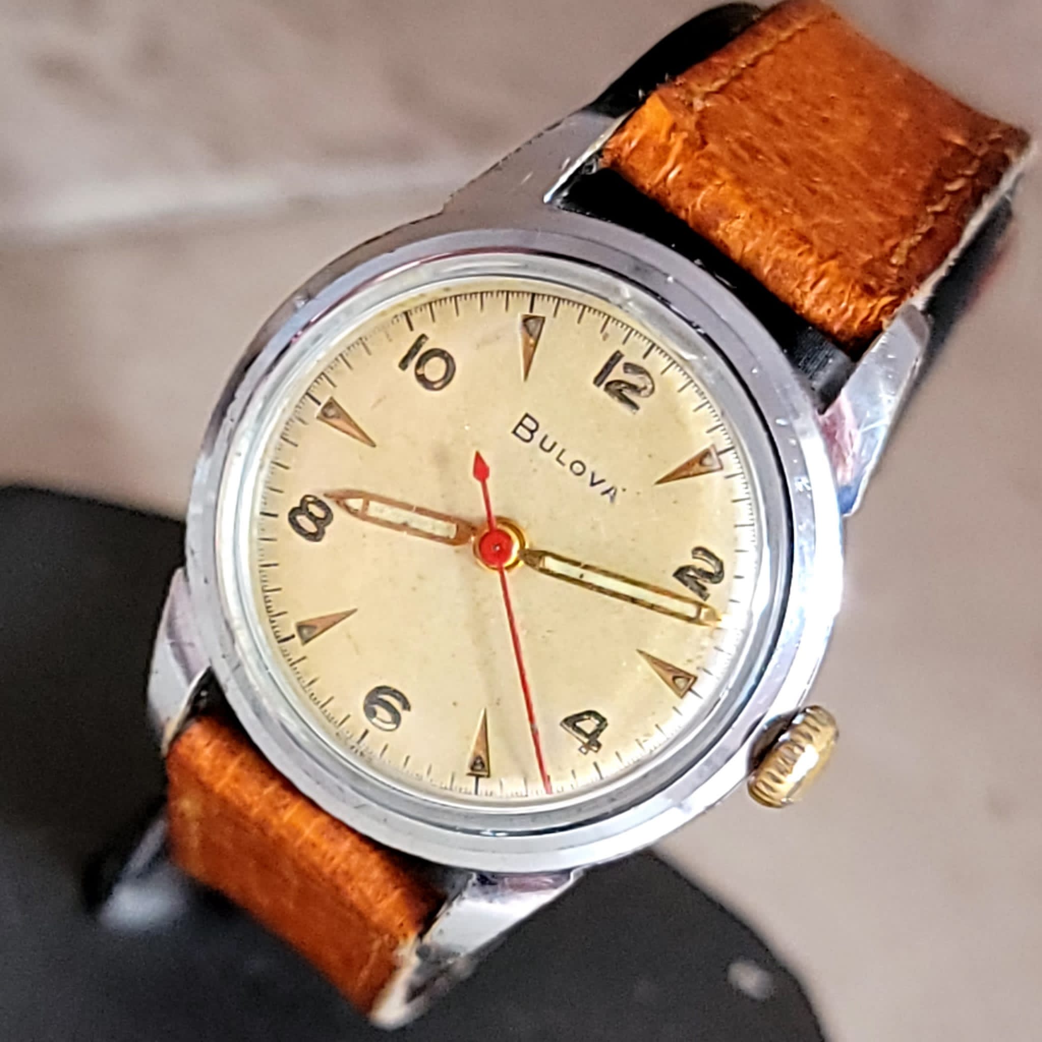 BULOVA 1952 Water-Tite Watch Swiss Made