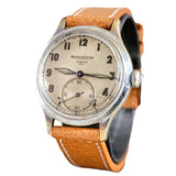 RARE & UNUSUAL Double Signed Jaeger-LeCoultre Military Style Wristwatch