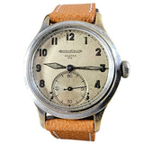 RARE & UNUSUAL Double Signed Jaeger-LeCoultre Military Style Wristwatch