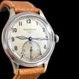 RARE & UNUSUAL Double Signed Jaeger-LeCoultre Military Style Wristwatch