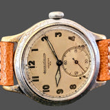 RARE & UNUSUAL Double Signed Jaeger-LeCoultre Military Style Wristwatch