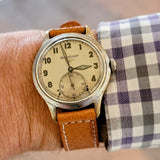 RARE & UNUSUAL Double Signed Jaeger-LeCoultre Military Style Wristwatch