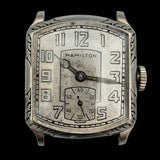 HAMILTON 1928 Tonneau Engraved Watch Grade 987