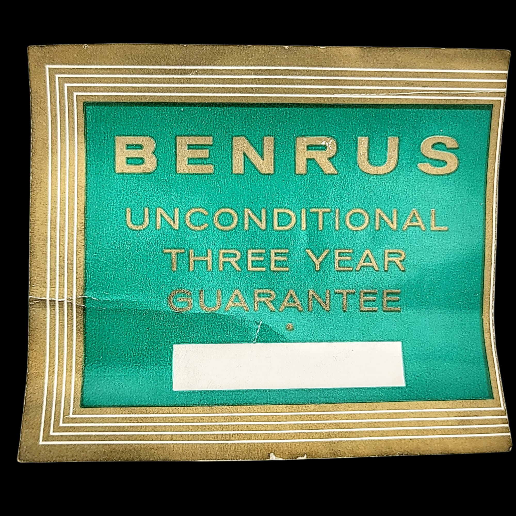 1960's BENRUS Three Stars Self-Winding Watch Cal. ETA 2375