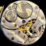 Hamilton 1939 Medwick Watch 17 Jewels Grade 987A U.S.A. Made