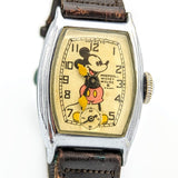 Ingersoll MICKEY MOUSE Wristwatch U.S.A. Made 1930's Disney Watch