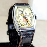 Ingersoll MICKEY MOUSE Wristwatch U.S.A. Made 1930's Disney Watch