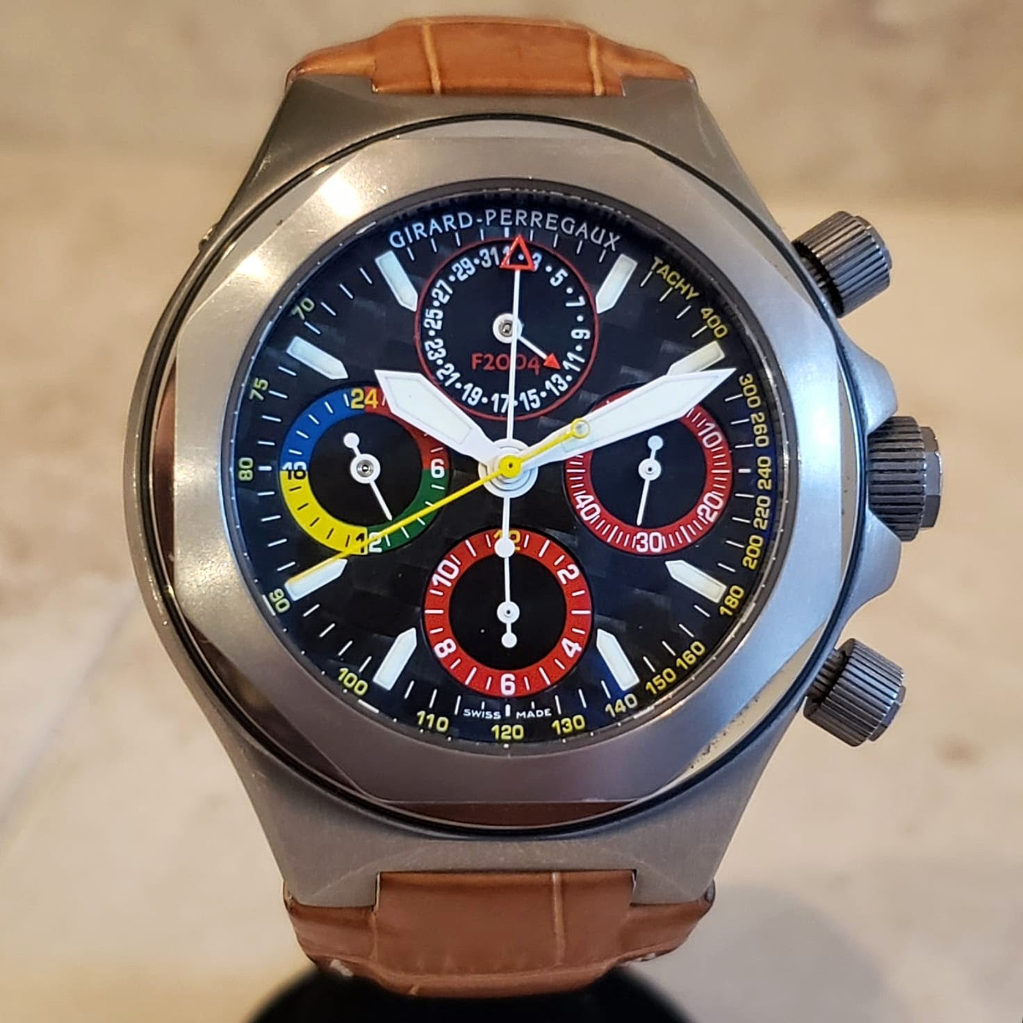 GIRARD-PERREGAUX Ferrari F2004 Wristwatch Laureato EVO 3 Chronograph Watch Ref. 80180