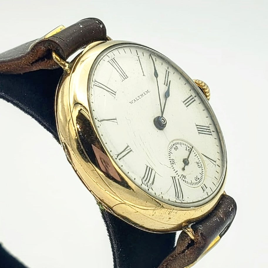 Antique 1903 WALTHAM Trench Watch Grade 115 Size 0 15 Jewels Wristwatch