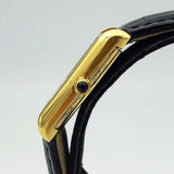 Vintage CARTIER Tank Wristwatch Swiss Caliber ETA 2512 17 Jewels White Dial Watch Great Condition