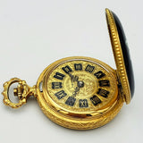 Vintage SHEFFIELD Ladies Pocket Watch Swiss Caliber EB 8800 Floral Enamel Case