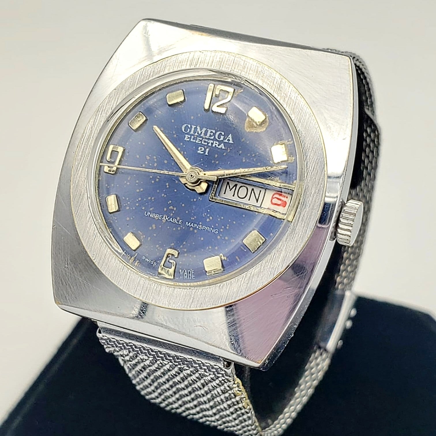 Vintage CIMEGA Electra 21 Wristwatch Swiss Made Caliber 217P-21 Watch